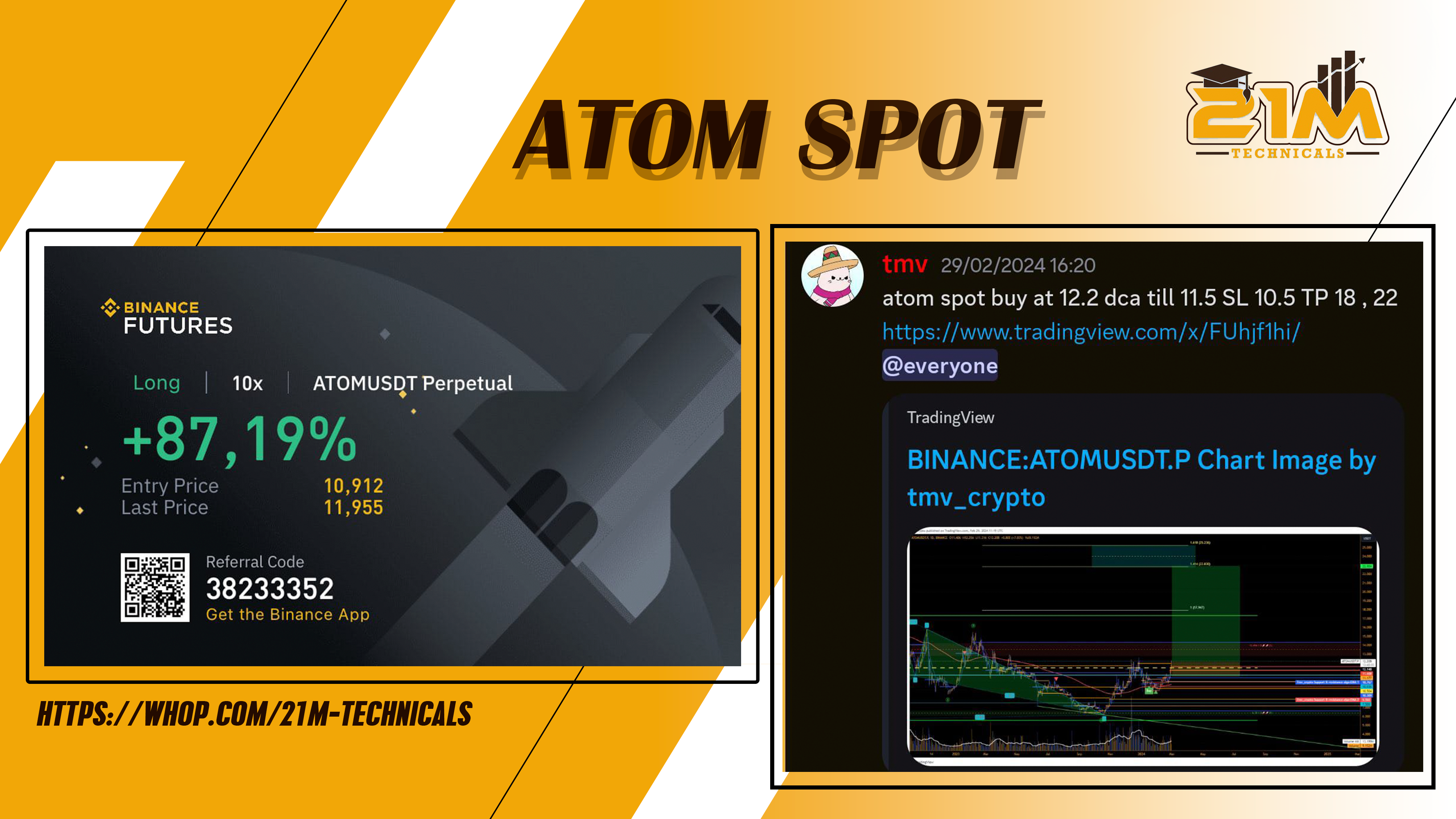 ATOM SPOT BY TMV FOR 24% GAINS