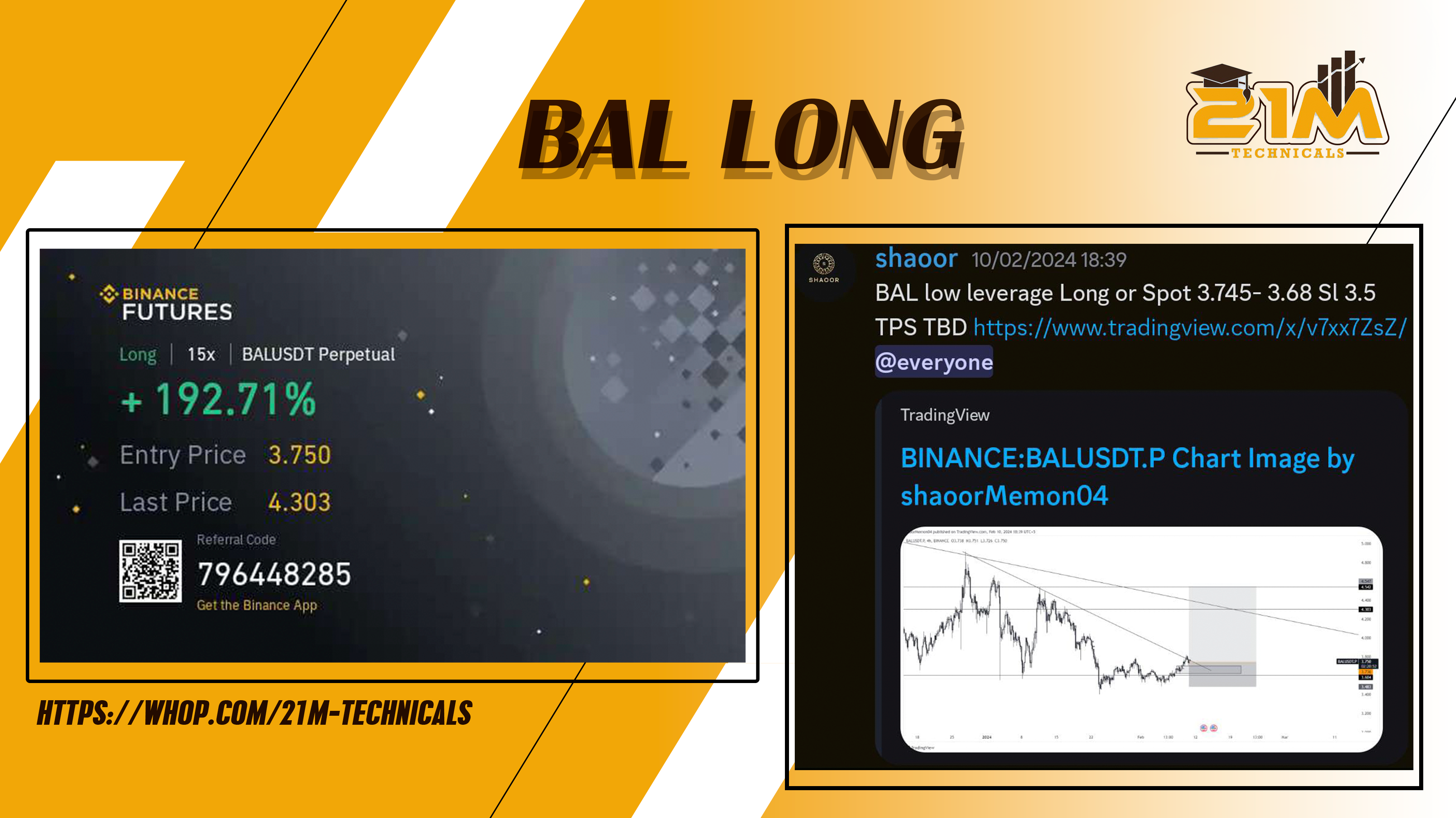 BAL LONG BY TMV FOR 13%