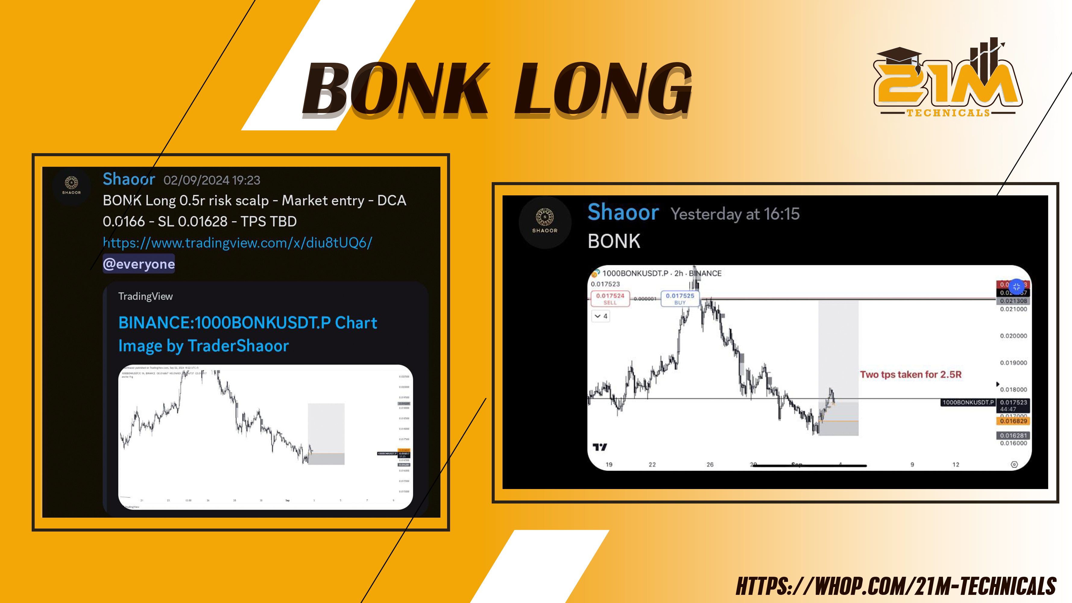 BONK LONG BY SHAOOR FOR 2.5R GAINS