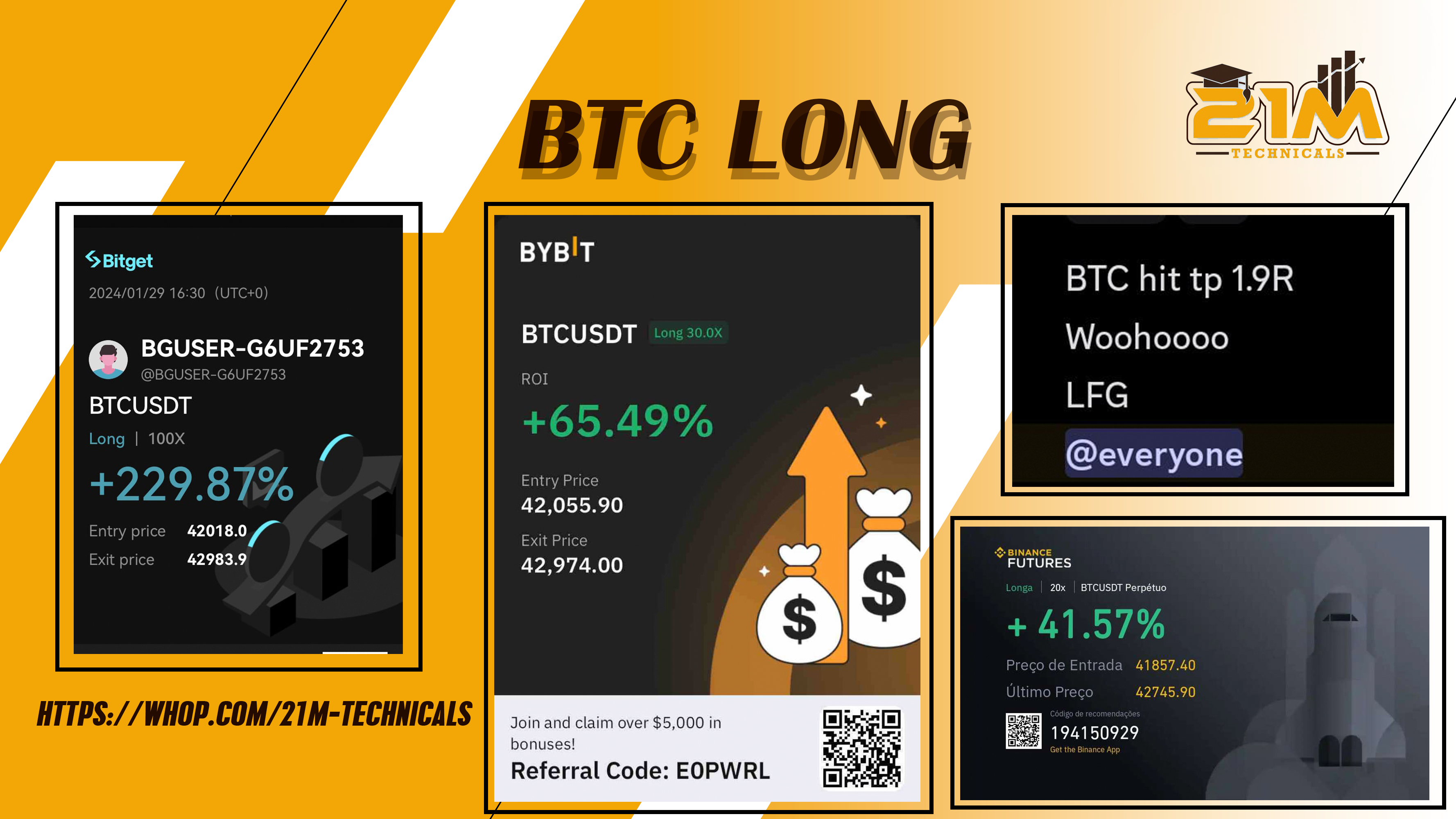 BTC LONG BY TMV FOR 2R ON LIVE STREAM