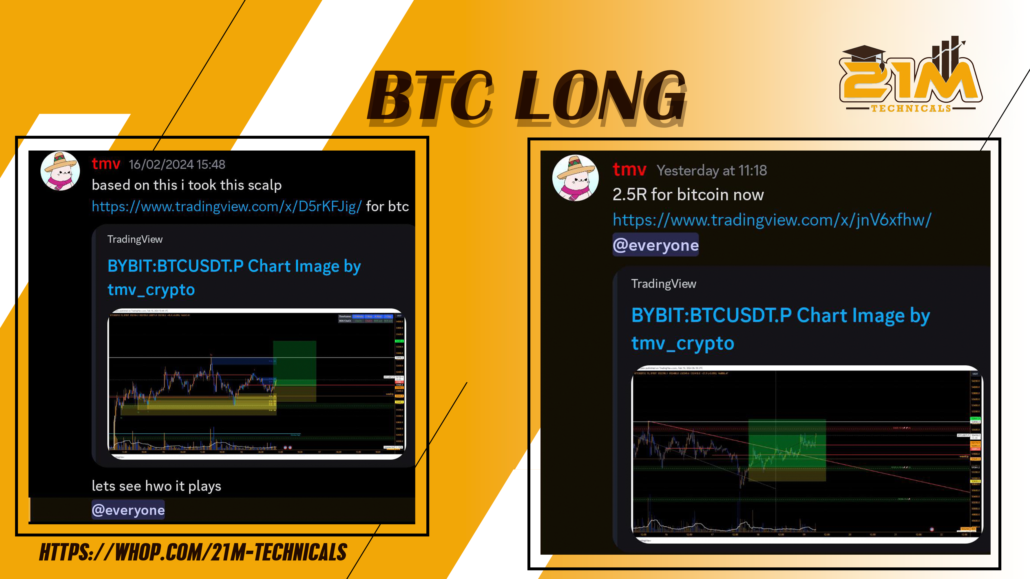 BTC LONG BY TMV FOR 2.5R GAINS