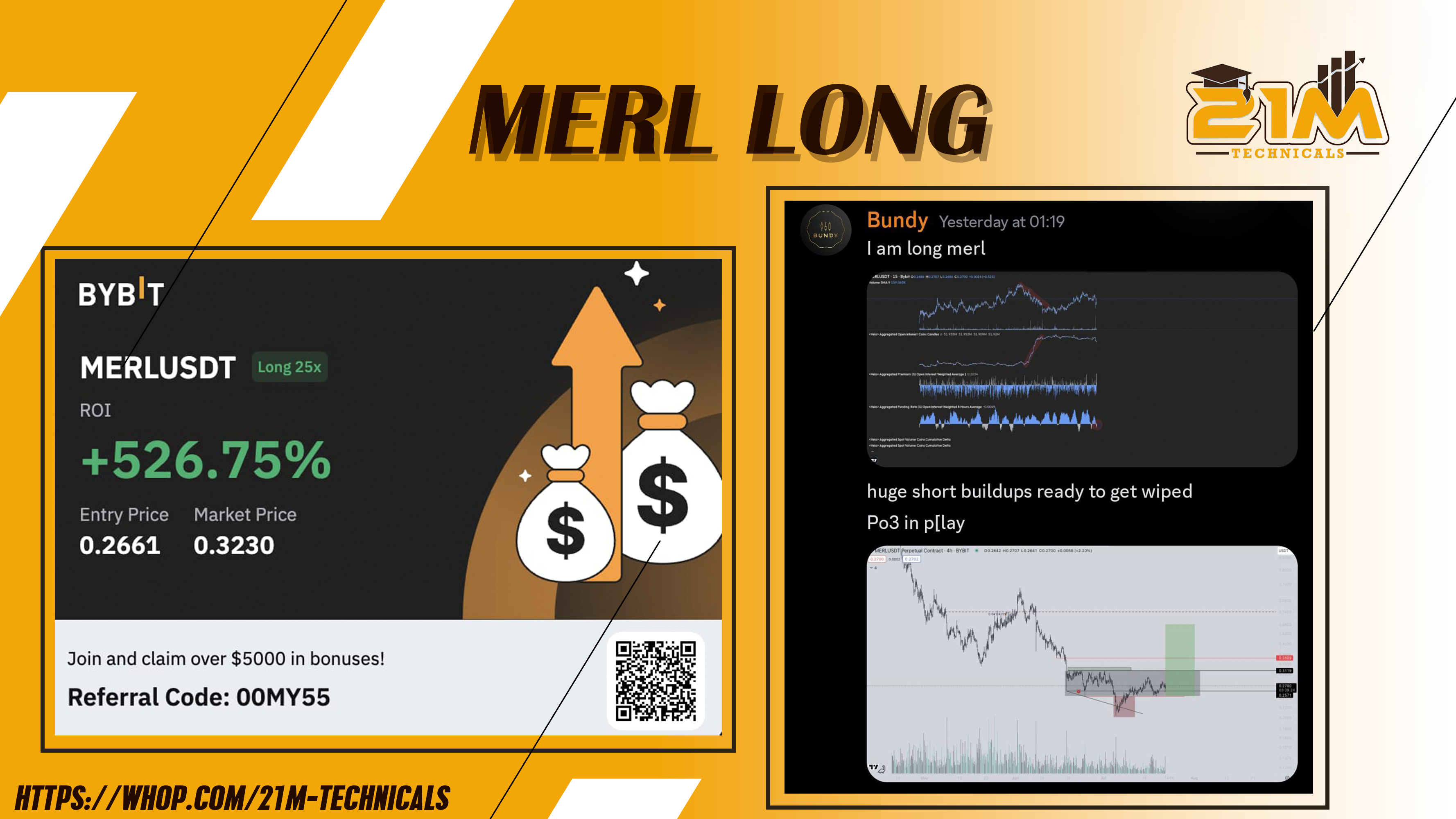 MERL LONG BY BUNDY FOR 21%